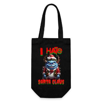 I hate the father christmas - Gift Bag for Bottles - black - Front
