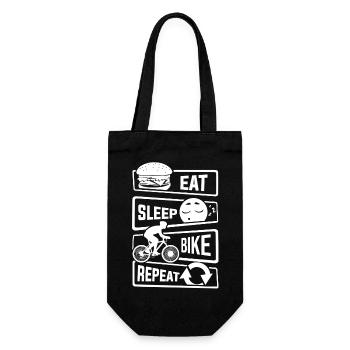 cyclist cycling bmx bike sport mountain biking hobby - Gift Bag for Bottles - black - Front