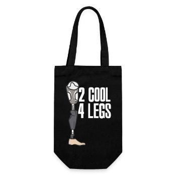 2 cool 4 legs - Geschenkbeutel für Flaschen - Schwarz - Vorne
