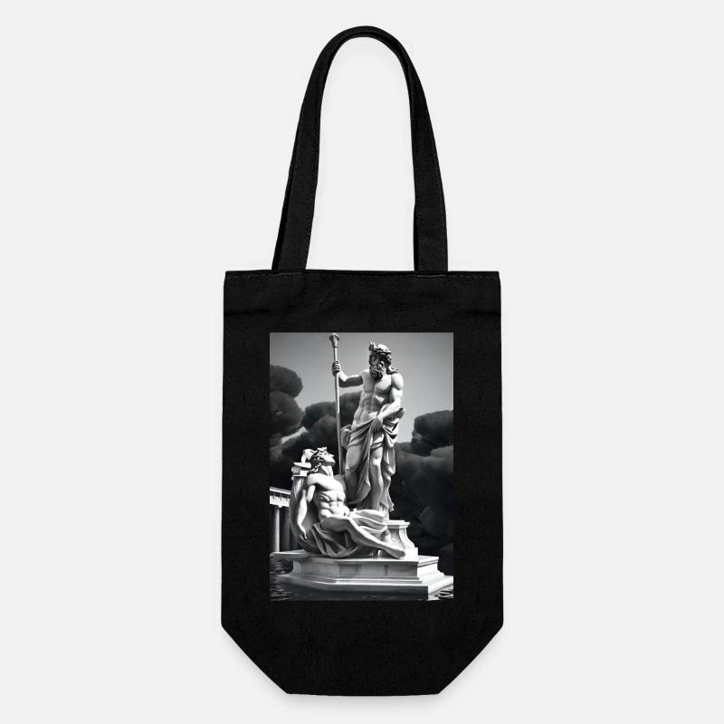 Zeus und Apollon - Geschenkbeutel für Flaschen - Schwarz