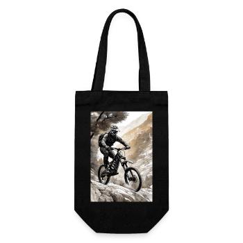 Mountain Bike II - Gift Bag for Bottles - black - Front