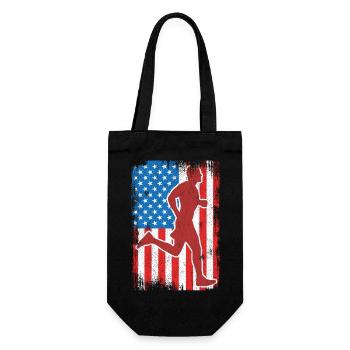 4. Juli USA Laufen - Geschenkbeutel für Flaschen - Schwarz - Vorne