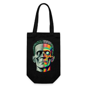 Zombie hipster - Gift Bag for Bottles - black - Front