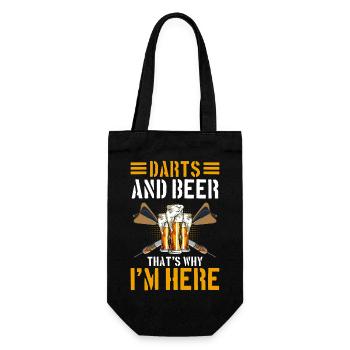 Dart Dart Dart Club Darter - Gift Bag for Bottles - black - Front