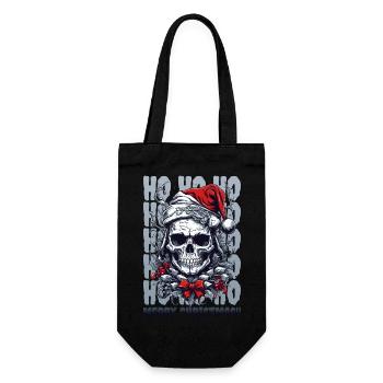 Squelette de noêl - Sac à bouteille - noir - Devant
