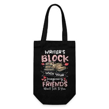 Author Fantasy Blogger - Gift Bag for Bottles - black - Front