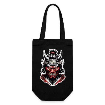 Samurai Warrior - Japan - Demon - Gift Bag for Bottles - black - Front