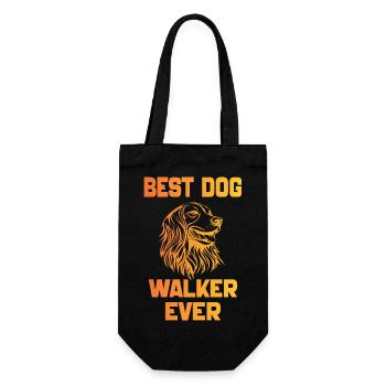 Irish Setter Best Dog Walker Ever Funny dog owner - Gift Bag for Bottles - black - Front