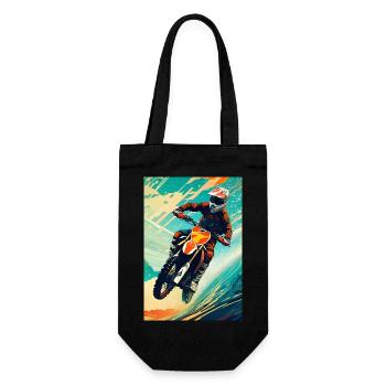 Motocross I - Gift Bag for Bottles - black - Front