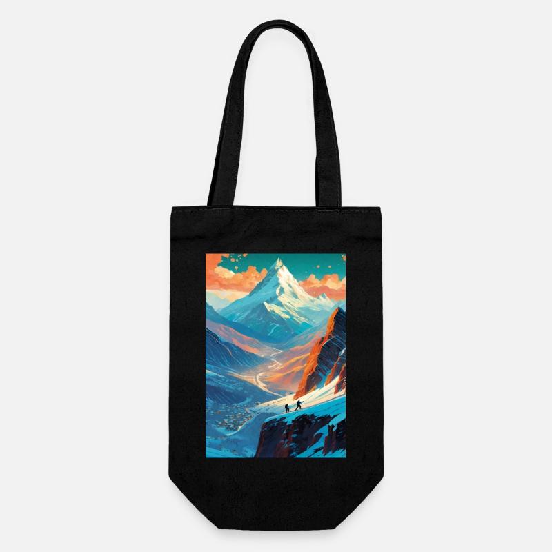 Ski III - Gift Bag for Bottles - black