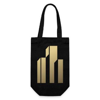 Skyscraper Logo - Gift Bag for Bottles - black - Front
