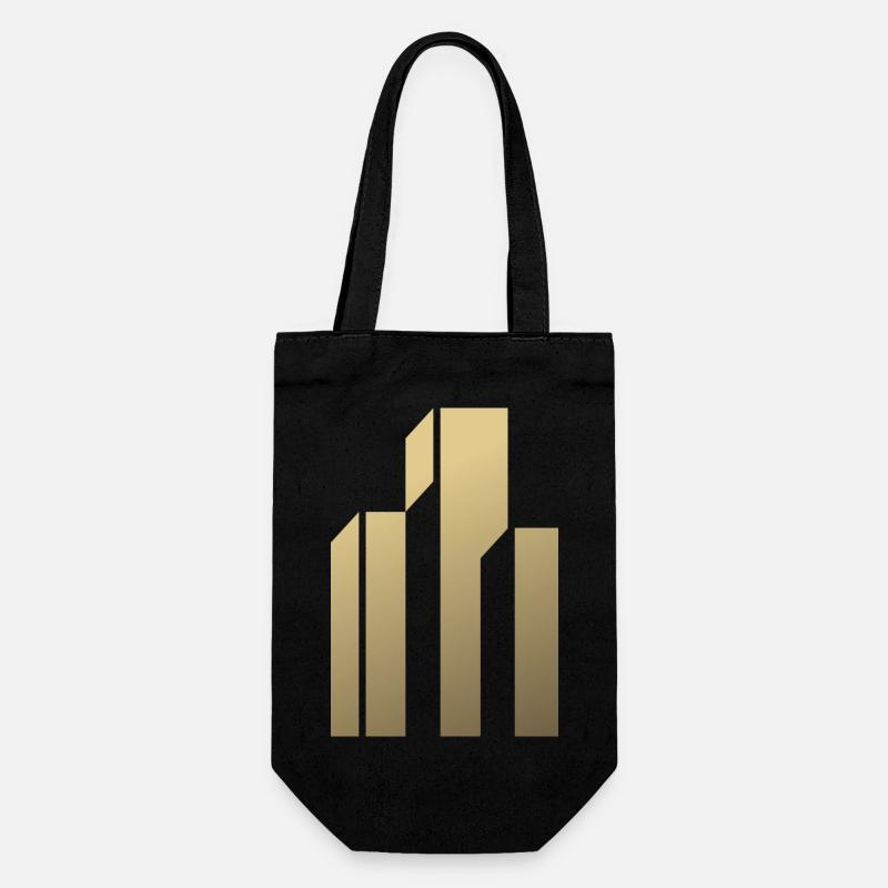 Logo de gratte-ciel - Sac à bouteille - noir