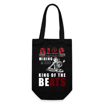 DJ Techno Party Rave - Gift Bag for Bottles - black - Front