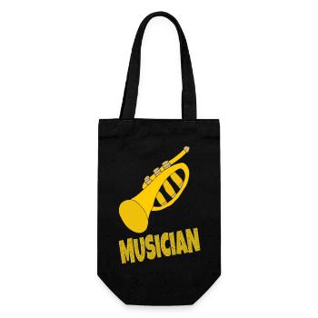 TROMPETTISTE MUSICIEN - Sac à bouteille - noir - Devant