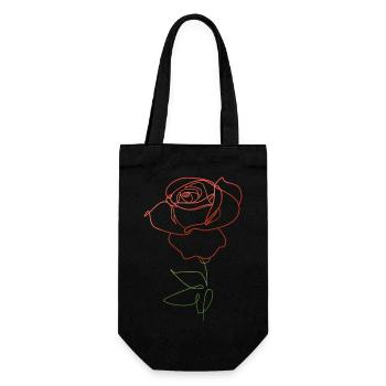 DOUBLURE FLEUR DE ROSE - Sac à bouteille - noir - Devant