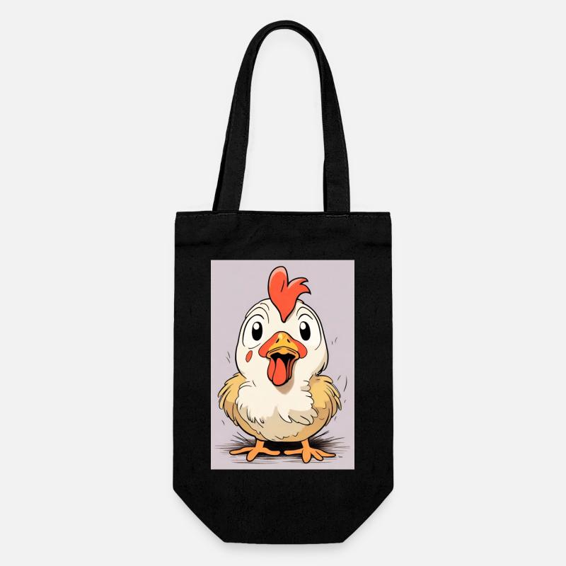 Cart(oon)Poulet - Sac à bouteille - noir