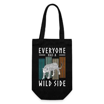Africa, Wilderness, Jaguar, Predator - Gift Bag for Bottles - black - Front
