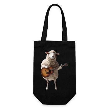 mouton brebie guitare - Sac à bouteille - noir - Devant