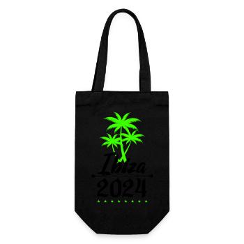 ibiza 2024 palmen - Geschenkbeutel für Flaschen - Schwarz - Vorne