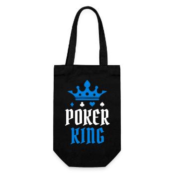 Joueurs professionnels jouer casino poker roi poker tour - Sac à bouteille - noir - Devant