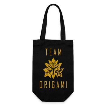 Team Origami - Gift Bag for Bottles - black - Front
