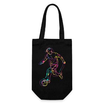 Soccer Player Line Art - Gift Bag for Bottles - black - Front
