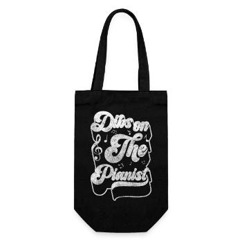 Piano Music Art Pianist - Gift Bag for Bottles - black - Front