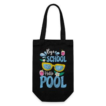 Swimming Pool Celebration - Gift Bag for Bottles - black - Front
