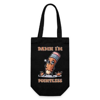 je suis inutile - Sac à bouteille - noir - Devant