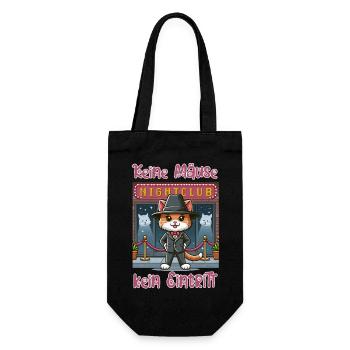 Pas de souris (argent) - pas d’entrée - Sac à bouteille - noir - Devant