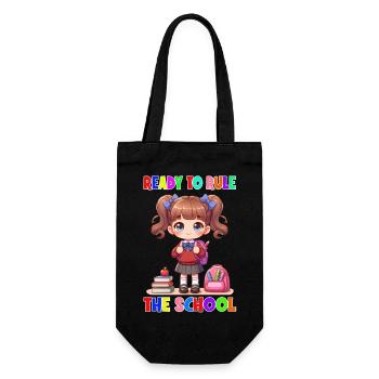 Ready to rule the school - Gift Bag for Bottles - black - Front