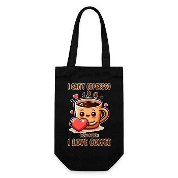 Je ne peux pas expresso à quel point j’aime le café - Sac à bouteille - noir - Devant