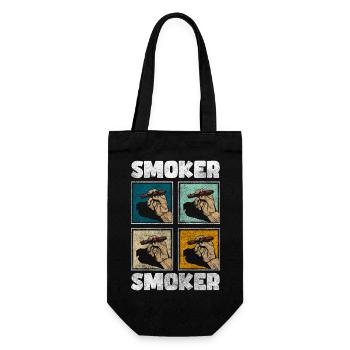 Fumer du tabac Rompre la nervosité - Sac à bouteille - noir - Devant