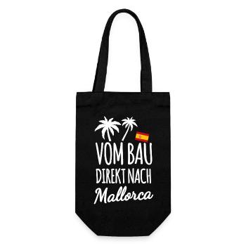 Construction workers in Mallorca - Gift Bag for Bottles - black - Front