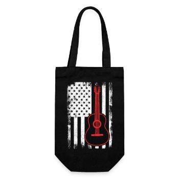 4 juillet Guitare États-Unis - Sac à bouteille - noir - Devant