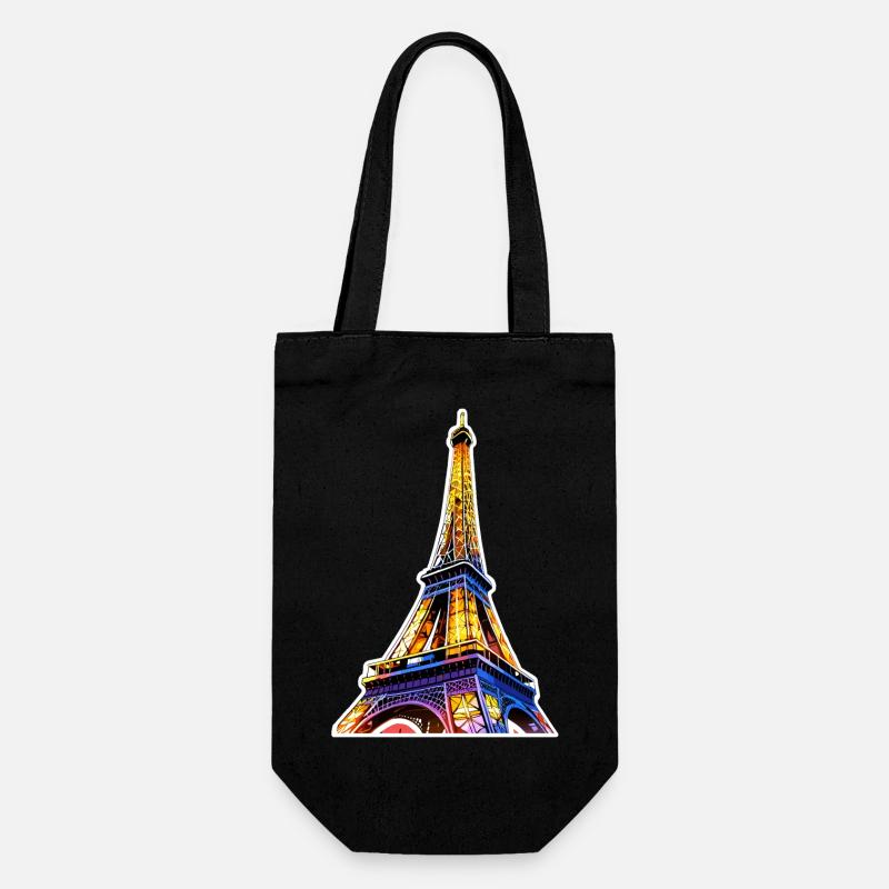 Eiffel tower #16 - Gift Bag for Bottles - black