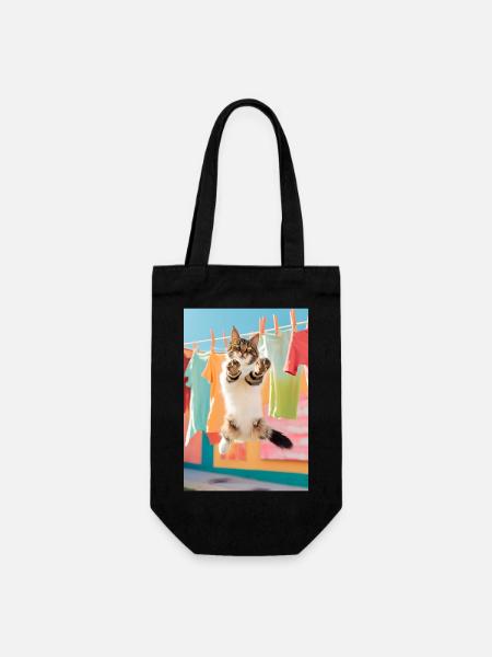Nettoyant pour chat - Sac à bouteille - noir