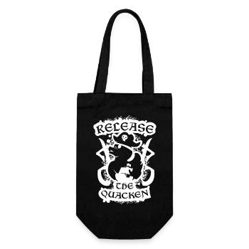 Sortie de The Quacken Funny Pirate Duck - Sac à bouteille - noir - Devant