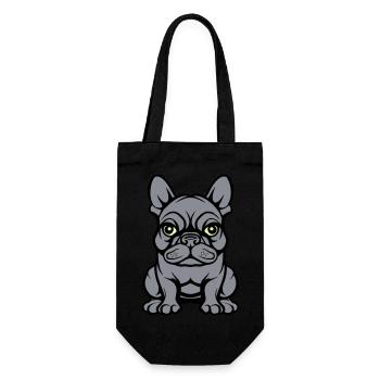 Bulldogg Dog Comic - Gift Bag for Bottles - black - Front