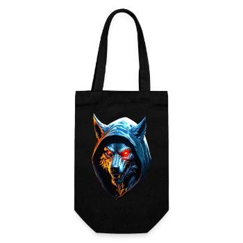 Werwolf - Geschenkbeutel für Flaschen - Schwarz - Vorne