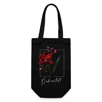 Dark Orchid Street Vibes - Underground Rebel Art - Geschenkbeutel für Flaschen - Schwarz - Vorne