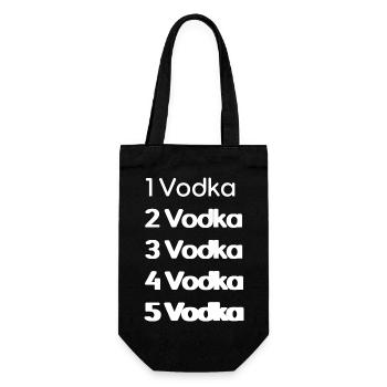 Vodka - Geschenkbeutel für Flaschen - Schwarz - Vorne