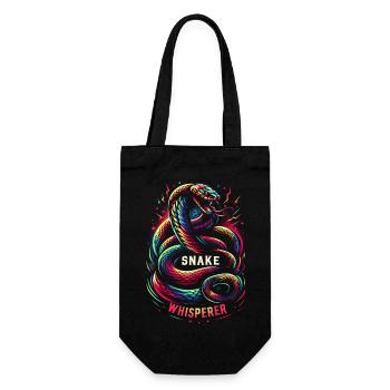 Snake Whisperer 4 - Geschenkbeutel für Flaschen - Schwarz - Vorne