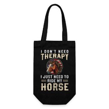 Horse Wild Mare - Gift Bag for Bottles - black - Front