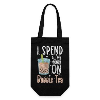 Bubble Tea Sweet - Gift Bag for Bottles - black - Front