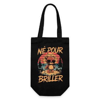 Né pour Briller - Sac à bouteille - noir - Devant