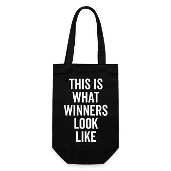 This is What Winners Look Like - Gift Bag for Bottles - black - Front