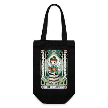 Le lecteur Tarot Card Design - Sac à bouteille - noir - Devant