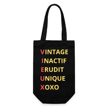 VIEUX Définition Senior Humour - Sac à bouteille - noir - Devant