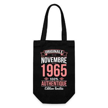 Anniversaire 60 ans - Originale - Novembre 1965 - Sac à bouteille - noir - Devant
